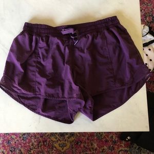 Lululemon Purple Running Shorts